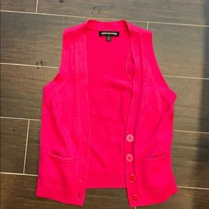 Express Hot Pink Sweater Vest